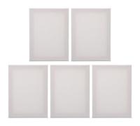 OSOLADY Lienzos para Pintar 15x20 Cm 5 Piezas de Algodón y Lino Blanco Preestirados para Acrílico Óleos y Acuarela, Paneles Artísticos Portátiles para Manualidades y Pintura Creativa