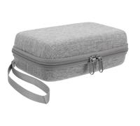 OSOLADY Maletín de Maquillaje Rígido Mini Gris para Mujer Estuche Portátil de Viaje Neceser Compacto Organizador de Cosméticos y Accesorios de Belleza