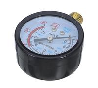 OSOLADY Manómetro para compresor de aire de 1/4" NPT, medidor de presión vertical tipo esfera para herramientas neumáticas, accesorios de montaje para manómetros industriales (0-180 psi)