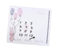 OSOLADY Manta de Ñiño para Fotos Mensuales Accesorios de Fotografía, Incluye Marco y Flecha, Tamaño 100X100 CM, Adecuado para Recién Nacidos y Sesiones en Interiores