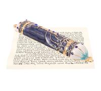 OSOLADY Mezuzá de Metal Pequeña para Puerta Adorno Religioso de Mezuzá Judaica para Oración Rollo Artesanal Vintage para Hogar y Protección
