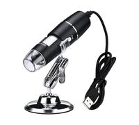OSOLADY Microscopio Digital USB 1000 Aumentos Lupa Flexible y Luz LED Integrada para Inspección Electrónica, Laboratorio y Colección de Monedas, Adecuado para Uso Industrial y Educativo