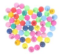 OSOLADY Mini Bolas de Colores numeradas del 1 al 90, 90 Unidades de plástico para Bingo y rifas, para Eventos, Actividades grupales y Juegos de Fiesta