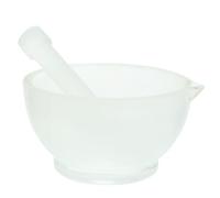 OSOLADY Mortero de Vidrio 90 Mm con Fondo Plano, Tazón Triturador para Medicamentos y Especias, Accesorio Multifuncional para Cocina y Laboratorio, Herramienta Práctica Estilo Aleatorio