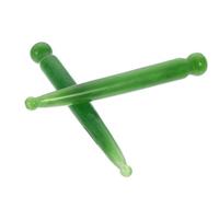OSOLADY Palillos de Masaje de Acupuntura de Resina Verde 2piezas para Tejido Profundo y Reflexología Facial, Aliviando y Tratando Puntos Gatillo