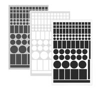 OSOLADY Pegatinas Opacas Autoadhesivas para Bloqueo de Luz Led, 3 Hojas de PVC y Eva para Routers y Dispositivos Electrónicos en Hogar y Jardín de Infancia
