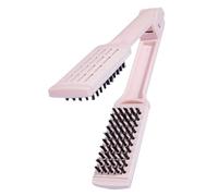 OSOLADY Peine Alisador V Plegable para Mujeres Cepillo de Pelo Portátil Herramienta de para Cabello Lacio y Rizado para Color Rosa