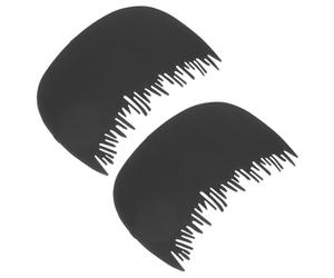 OSOLADY Peine de Fibra Capilar para Línea del Cabello 2 Unidades Plástico Protector para Engrosar Cabello Unisex Uso Diario Cuidado del Cuero Cabelludo para Peinar Escudo Antipolvo