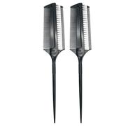 OSOLADY Peine para Teñir el Cabello 2 Piezas Doble Cara Cerdas Cortas para Uso Profesional y Estudiantes en Salones y Hogares 9.09 X 1.69 X 0.19 Pulgadas