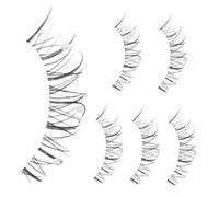 OSOLADY Pestañas Postizas Manga Con Perlas Para Cosplay y Fiestas Pestañas Dramáticas y Brillantes Postizas Rizadas Naturales Para Mujeres