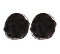 OSOLADY Pinzas para Moño Postizo 2 Piezas, Clip de Garra para Extensiones de Cabello, Moño Recogido Pequeño Color Marrón Oscuro, Accesorio para Fiesta, Boda y Uso Diario