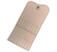 OSOLADY Portabrocas para Taladro de Uñas 16 Agujeros, Funda Protectora de Pvc Rosa para Brocas de Manicura, Duradera y Portátil Adecuado para Viaje