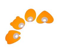 OSOLADY Protector de lámpara de uñas, tablero de luz profesional, acrílico naranja, 4 piezas, protección ocular, fácil instalación, para nail technicians