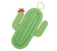 OSOLADY Rascador para Gatos de Sisal con Forma de Cactus Alfombrilla para Rascar de Tamaño Mediano Color Natural Adecuado para Gatos Pequeños y Medianos Accesorio para Ejercicio