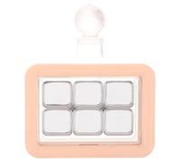 OSOLADY Recipientes vacíos para sombras de ojos, paleta de maquillaje con sello y compartimentos para polvos compactos, envases cosméticos DIY para trasvasar colorete, iluminador y sombras de ojos.