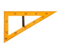 OSOLADY Regla para Enseñanza en Aula con Mango Desmontable Triangular Didáctica Magnética de Plástico Amarillo y Lecciones Versátiles