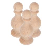 OSOLADY Remates de Madera para Muebles 3 Piezas Diseño de Puente Romano, Patas de Muebles y Soporte de Gabinete en Color Caqui para Decoración del Hogar Minimalista