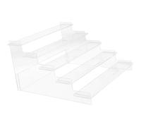 OSOLADY Soporte de Acrílico Multicapa para Perfume Stand Diseño Escalonado y Superficie Lisa Adecuado para Exhibir en Tocador o Tienda de Joyería