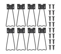OSOLADY Soporte Trasero de Hierro Negro para Marco de Fotos Superficie Pulida y Estructura Triangular Estable, Fácil Instalación para Cuadros de Fotos