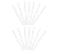 OSOLADY Soportes Dobles para Persianas Verticales 20 Unidades, Colgadores Plásticos para Lamas de 127 Mm, Accesorios para Reparación y Fijación de Cortinas en Hogar y Oficina
