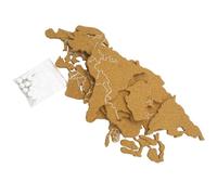 OSOLADY Tablero de Corcho para Paredes Mapa del Mundo, Autoadhesivo, para Espacios Profesionales y Educativos