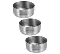 OSOLADY Tapas de Repuesto para Coctelera 3 Piezas, Acero Inoxidable, Compatibles Botellas Agitadoras de 550 Ml, Resistentes al Calor, Accesorio para Bar y Preparación de Cócteles