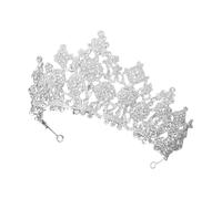 OSOLADY Tiaras de Plata para Mujer Accesorios de Cabello de Novia para Fiesta de Graduación o Celebración