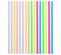 OSOLADY Tiras Adhesivas de Pet Fluorescentes para Material Escolar, 2 Libros de Notas Adhesivas Transparentes para Resaltar y Escribir Observaciones