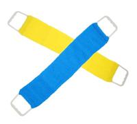 OSOLADY Toalla de Baño Exfoliante Doble Cara 1 Unidad Tamaño Largo para Masaje Corporal Hombres y Mujeres Uso en Ducha Cinturón de Espalda Color Aleatorio