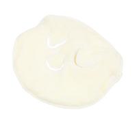 OSOLADY Toalla Facial Hidratante de Poliéster para Mujer 1 Unidad Gruesa Transpirable para Cuidado Piel Rostro Uso de Compresa Caliente o Fría Tres Agujeros