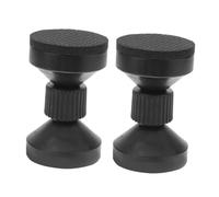 OSOLADY Topes para Cabecero de Cama Medianos Ajustables 5,9-6,7 CM, Estabilizador del Marco de Cama Antivibración, Pack de 2 Piezas Negras para Uso en Dormitorios y Hoteles
