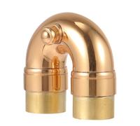 OSOLADY Tubo de Latón Dorado para Trompeta Pequeño Codo de Repuesto Curvado para Cuello de Trompeta Accesorio Compatible para Instrumento Musical Parte Duradera y Práctica