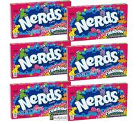 OsoRetail pack de 6x141gr Wonka Nerds Rainbow caramelos masticables con aromas a frutas