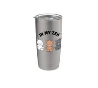 Osos divertidos y lindos de In My Zen, para yoga kawaii, sin estrés Vaso térmico de acero inoxidable de doble pared