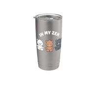 Osos divertidos y lindos de In My Zen, para yoga kawaii, sin estrés Vaso térmico de acero inoxidable de doble pared