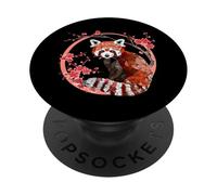Osos Gato Kawaii Estilo Japonés Origami Panda Rojo PopSockets PopGrip Adhesivo