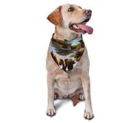 Osos Pardos Grizzly En La Vida Silvestre Bufanda Triangular Clásico Bandanas Triangular para Perro Impermeable Baberos para Gatos para Bodas Accesorio Mascota