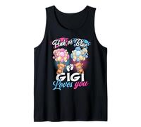Osos Rosa O Azul Gigi Te Ama Revelación De Género Camiseta sin Mangas