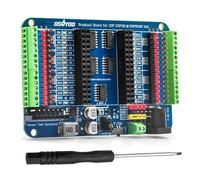 OSOYOO Breakout Board para 30 pines ESP32 ESP8266 - Adaptador de expansión para módulos ESP32 ESP8266 con cabecera 30P - Fácil prototipado y desarrollo - Ideal para proyectos IoT, Arduino, STEM y