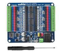 OSOYOO Nano IO Shield Breakout Board con LED de Estado GPIO, Soporte de expansión de Terminal para Arduino Nano