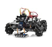 OSOYOO Omni-directinal Mecanum Wheels Robot Car Kit para Arduino Mega2560|Chasis de Metal DC Motor Robotic DIY|Stem Control Remoto Educativo | Codificación mecánica de Bricolaje para Adolescentes