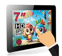 OSOYOO Pantalla táctil RPi DSI de 7 Pulgadas para Raspberry Pi 5, 4, 3 Modelo A, B - Monitor IPS de 800 x 480, Compatible con Raspberry Pi OS, Ubuntu Kali RetroPie, etc