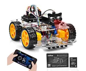 OSOYOO Robot Car Starter Kit for Arduino UNO - Stem Educational Motorized Robotics for Building, Programming & Learning How to Code for Teens Adults
