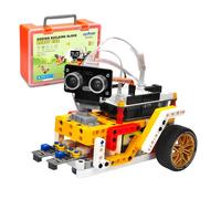 OSOYOO Stem Building Robot Car Kit for Arduino as Toy Gift for Kids Teenagers Up 8 Years with Over 400 Blocks to Learn Program Electronic Circuits IOT Mechanical