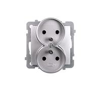 Ospel GP-2GRZ/m/18 - Toma de Corriente (IP20, 16 A, 71 mm, 48 mm, 71 mm)