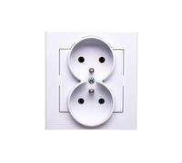 Ospel GP-2RZ/00 - Toma de corriente IP20 (16 A, 84 mm, 45 mm, 90 mm), color blanco
