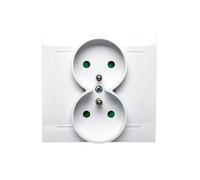 Ospel GP-2WZP/00 - Toma de Corriente IP20, 16 A, 88 mm, 45 mm, 82 mm, Color Blanco
