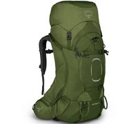 Osprey Aether Mochilas de senderismo para hombres - Correas de hombro y cinturón Fit-on-the-Fly personalizables & Torso ajustable - Cubierta para lluvia incluida, Garlic Mustard Green, S/M, 55 L