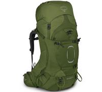 Osprey Aether Mochilas de senderismo para hombres - Correas de hombro y cinturón Fit-on-the-Fly personalizables & Torso ajustable - Cubierta para lluvia incluida, Garlic Mustard Green, S/M, 65 L