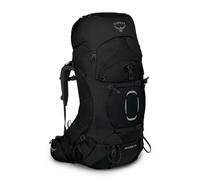 Osprey Aether Mochilas de senderismo para hombres - Correas de hombro y cinturón Fit-on-the-Fly personalizables & Torso ajustable - Cubierta para lluvia incluida, Black, L/XL, 65 L